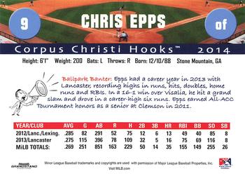 2014 Grandstand Corpus Christi Hooks #NNO Chris Epps Back