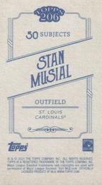 2021 Topps 206 #NNO Stan Musial Back