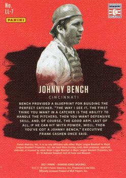 2021 Panini Diamond Kings - Legacy Lithographs #LL-7 Johnny Bench Back