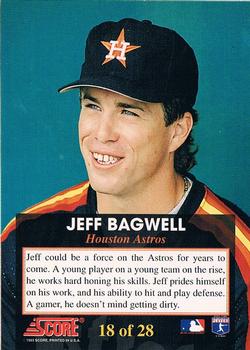 1993 Score - The Franchise #18 Jeff Bagwell Back