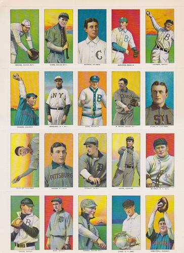 1982-85 Galasso Baseball Hobby Card Report T206 Reprints - Panels #NNO Spring 1984 - Panel 2 Front