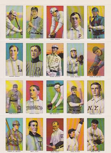 1982-85 Galasso Baseball Hobby Card Report T206 Reprints - Panels #NNO Fall/Winter 1984 - Panel 2 Front