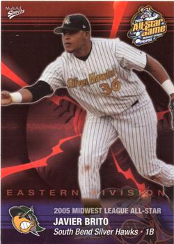 2005 MultiAd Midwest League All-Stars Eastern Division #3 Javier Brito Front