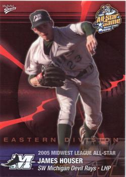2005 MultiAd Midwest League All-Stars Eastern Division #15 James Houser Front