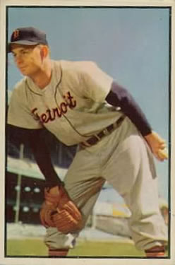 1953 Bowman Color #72 Ted Gray Front