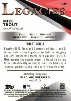 2021 Finest - Finest Legacies #FL-MT Mike Trout / Vladimir Guerrero Back