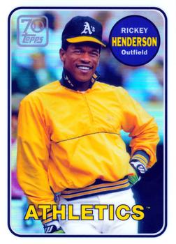 2021 Topps - 70 Years of Topps Baseball Chrome (Series 2) #70YTC-19 Rickey Henderson Front