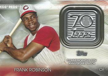 2021 Topps - 70th Anniversary Logo Patch (Series 2) #T70P-FR Frank Robinson Front