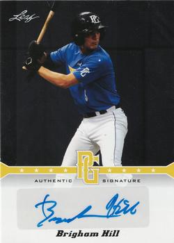 2013 Leaf Perfect Game - Autographs Gold #A-BH1 Brigham Hill Front