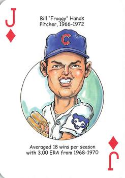 2015 Hero Decks Chicago Cubs Baseball Heroes Playing Cards #J♦ Bill Hands Front