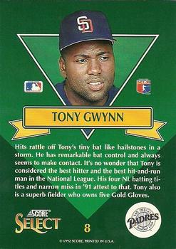 1993 Select - Stars #8 Tony Gwynn Back