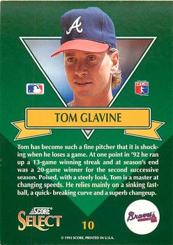 1993 Select - Stars #10 Tom Glavine Back