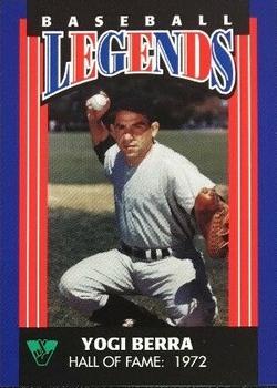 1998 Virginia Lottery Baseball Legends #NNO Yogi Berra Front