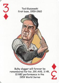 2006 Hero Decks Chicago White Sox South Side Edition Baseball Heroes Playing Cards #3♦ Ted Kluszewski Front