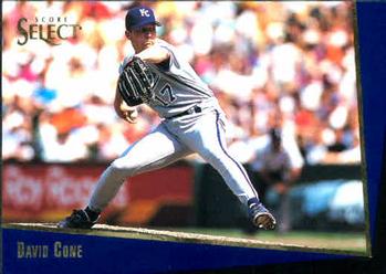 1993 Select Rookie & Traded #18T David Cone Front