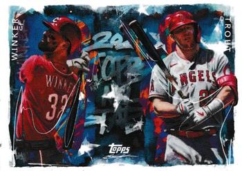 2021-22 Topps Project70 - All-Stars #ASG8 Jesse Winker / Mike Trout Front