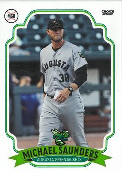 2021 Choice Augusta GreenJackets #26 Michael Saunders Front