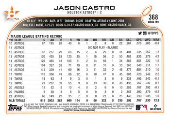 2022 Topps #368 Jason Castro Back