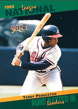 1993 Score - Select Stat Leaders #35 Terry Pendleton Front