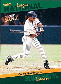 1993 Score - Select Stat Leaders #47 Gary Sheffield Front