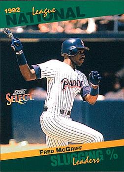 1993 Score - Select Stat Leaders #48 Fred McGriff Front