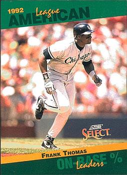 1993 Score - Select Stat Leaders #49 Frank Thomas Front