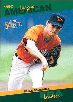 1993 Score - Select Stat Leaders #81 Mike Mussina Front