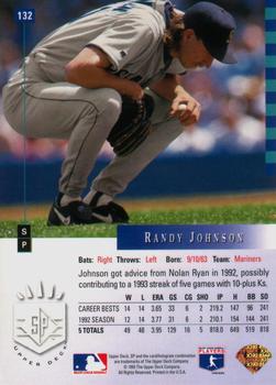 1993 SP #132 Randy Johnson Back