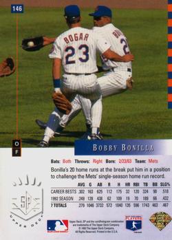 1993 SP #146 Bobby Bonilla Back