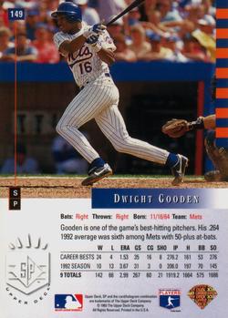 1993 SP #149 Dwight Gooden Back
