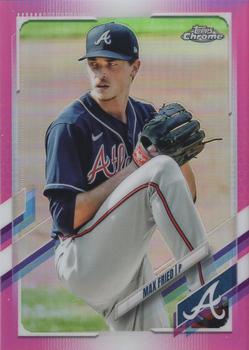 2021 Topps Chrome - Pink Refractor #110 Max Fried Front