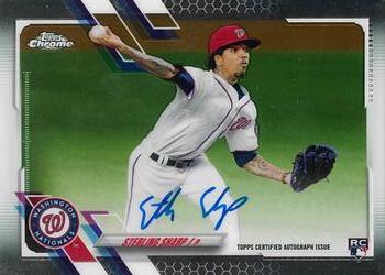 2021 Topps Chrome - Rookie Autographs #RA-SSH Sterling Sharp Front