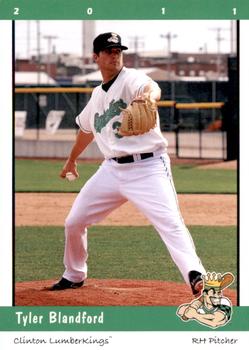 2011 Grandstand Clinton LumberKings #NNO Tyler Blandford Front