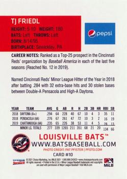 2021 Choice Louisville Bats #10 TJ Friedl Back