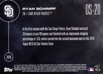 2016 Topps Now - Off Season #OS-20 Ryan Schimpf Back