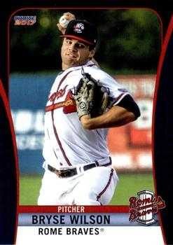 2017 Choice Rome Braves #27 Bryse Wilson Front