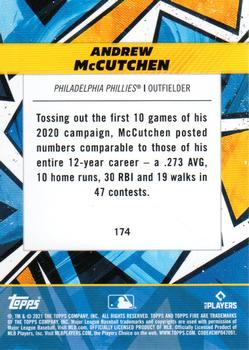 2021 Topps Fire #174 Andrew McCutchen Back