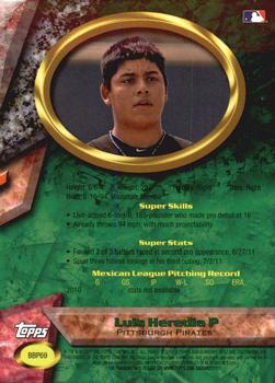 2011 Bowman Chrome - Bowman's Best Prospects #BBP69 Luis Heredia Back
