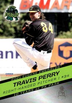 2021 Choice Eugene Emeralds #23 Travis Perry Front