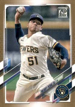 2021 Topps Update - Gold #US165 Freddy Peralta Front