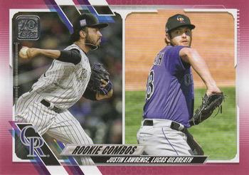 2021 Topps Update - Mother's Day Hot Pink #US141 Lucas Gilbreath / Justin Lawrence Front