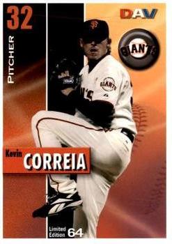 2008 DAV Major League #64 Kevin Correia Front