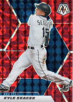 2021 Panini Mosaic - Reactive Red #165 Kyle Seager Front