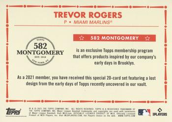2020-21 Topps 582 Montgomery Club Set 4 #NNO Trevor Rogers Back