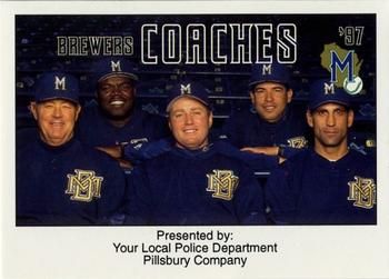 1997 Milwaukee Brewers Police - Your Local Police Department / Pillsbury Company #NNO Brewers Coaches Front