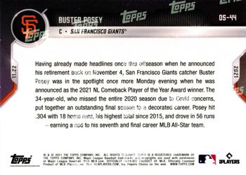 2021-22 Topps Now Off-Season #OS-44 Buster Posey Back
