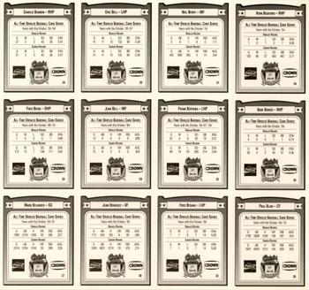 1991 Crown/Coca-Cola Baltimore Orioles - Panels #25-36 Charlie Beamon / Fred Beene / Mark Belanger / Eric Bell / Juan Bell / Juan Beniquez / Neil Berry / Frank Bertaina / Fred Besana / Vern Bickford / Babe Birrer / Paul Blair Back