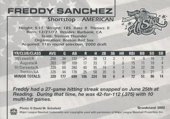 2002 Grandstand AA All-Star Game #NNO Freddy Sanchez Back