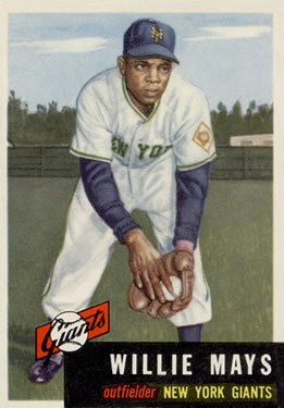 1953 Topps #244 Willie Mays Front