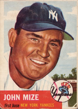 1953 Topps #77 Johnny Mize Front